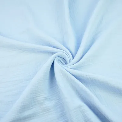 Produktbild von Musselin Double Gauze hellblau (Babyblau)
