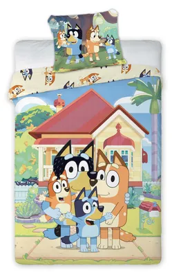Produktbild von Bluey & Family - Wende-Bettwäsche-Set, 135x200 & 80x80