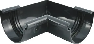 Produktbild von Marley Innenecke Kunststoff halbrund 90° Anthrazitgrau RAL 7016 NW 100 mm