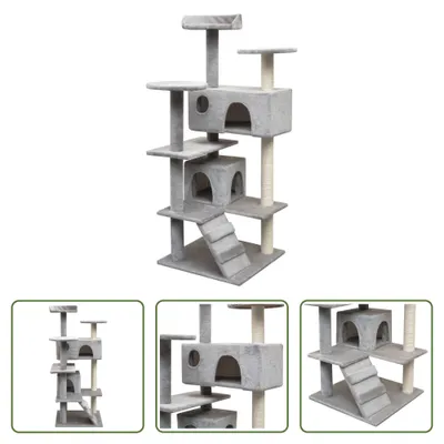 Obrázok produktu pre The Living Store Škrabadlo pre mačky Sisal 125 cm Grey