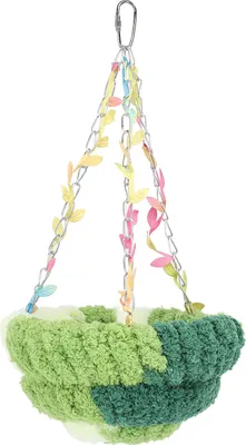 Immagine prodotto di Nido d'uccello Letto caldo accogliente morbido peluche comfort migliorato dolce aspetto pappagallo allevamento Altalena appesa per interni di casa grande