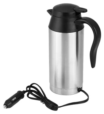 Image de Bouilloire électrique 12 V, 750 ml, 120 W, avec arrêt automatique, couleur argent