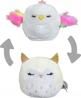 Produktbild von Squishmallows - Flip-A-Mallows 12 cm (5") - 2 in 1 Serena der Vogel & Vee die Eule Kuscheltier Plüschtier