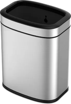 Produktbild von EKO - OLI-Cube Open Top Abfalleimer 20 Liter - Stainless steel Polypropylene - Matt Edelstahl
