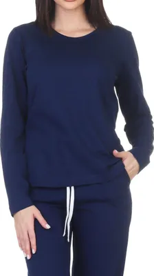 Obrázek produktu pro Dámské pyžamo s dlouhým rukávem mix & match - ideální pro kombinování ; navy , 44