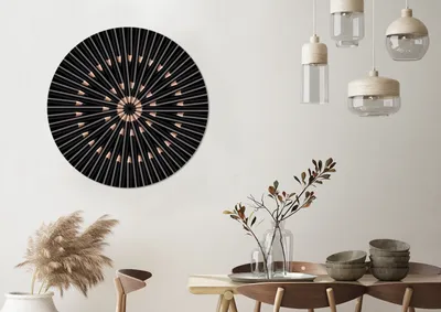 Produktbild von MuchoWow® - Mauerkreis - Wandbilder - Runde Bild - Bild aus Aluminium - Schlafzimmer - Wohnzimmerdekoration - Wand Dekoration