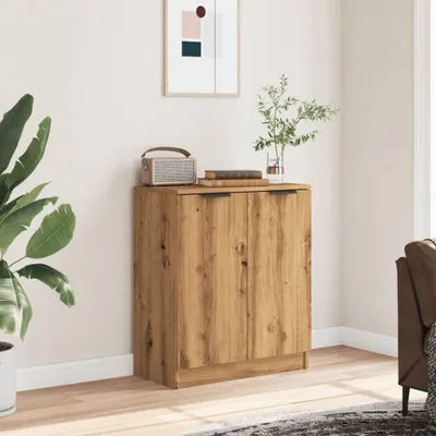 Immagine prodotto di vidaXL Credenza Artisan in rovere 60x30x70 cm Materiale a base di legno