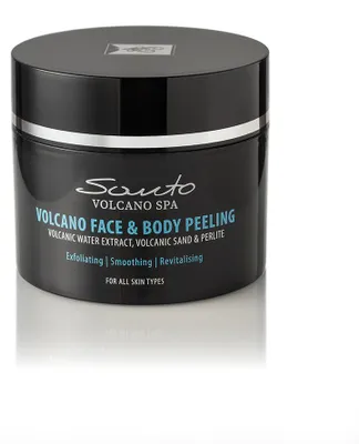 Produktbild von Santo Volcano 2 in 1 Peeling Creme für Gesicht & Körper mit Vulkanwasser 200 ml, KI-generiertes Bild
