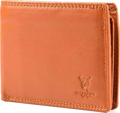 Produktbild von MATADOR Herren Leder Portemonnaie Geldbeutel RFID Hell-Braun