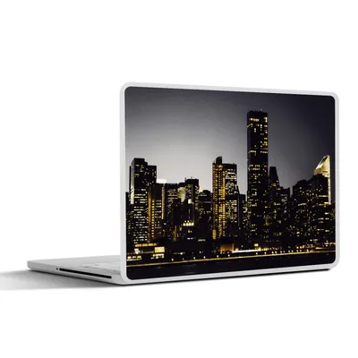 Produktbild von MuchoWow® Laptop Aufkleber Sticker Cover New York - Beleuchtung - Lampe 30x22 cm - Laptop-Sticker