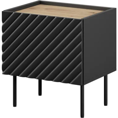 Obrázek produktu pro Noční stolek 2 ks INDA černý / dub artisan