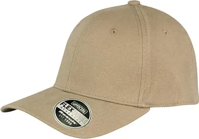 Produktbild von Result Headwear RC085X | Kansas Flex Cap / 6-Panel-Cap - Farbe: Khaki - Größe: S/M