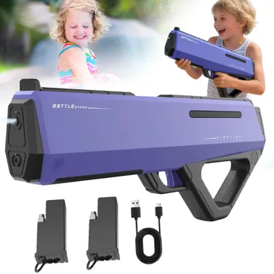 Produktbild von Automatische Wasserpistole Watersplash, wiederaufladbar Reichweite bis 12 m, 400 ml Spielzeugpistole - Automatisches Wasserpistole Elektrisch mit Akku