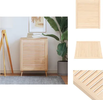 Zdjęcie produktu dla vidaXL Drzwi do szafy z żaluzją 69x59,4 cm z litego drewna sosnowego - Drzwi do szafy