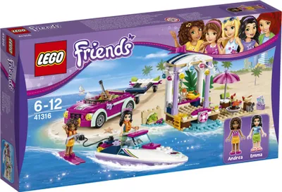 Immagine prodotto di Lego Friends 41316 L'auto di Andrea con rimorchio per barca