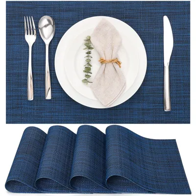 Productafbeelding van Tafelsets - Afwasbaar en antislip - Onderzetters voor de eettafel - Set van 4, 45x30 cm