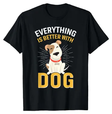 Immagine prodotto di T-shirt "Hunde": tutto è meglio con un cane
