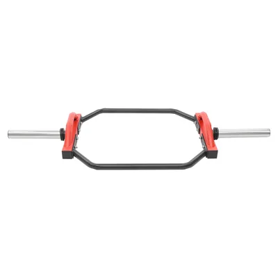 Image de Barre d'haltère hexagonale Barre d'haltère court rouge max 150kg