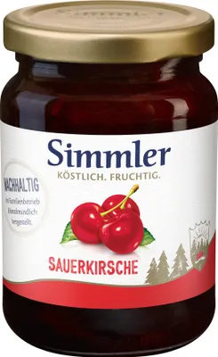 Produktbild von Simmler Sauerkirsch-Konfitüre Extra 225g