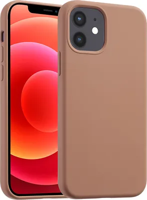 Produktbild von Accezz Liquid Silikoncase mit MagSafe iPhone 12 (Pro) - lichtbruin
