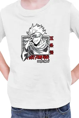 Obrázek produktu pro Dětské Triko Japan Manga Anime Comics Animation Jujutsu Anime Manga Kaisen Satoru Gojo 05, 5-6 Jahr - 116 / Bílý