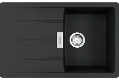 Produktbild von Franke Maris CNG 211-78 Einbauspüle Onyx Fragranit für Unterschrank ab 45 cm, Drehknopf - INKL.
