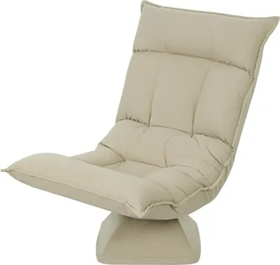 Immagine prodotto di Sedia girevole a 360°, con schienale regolabile in 5 posizioni, pieghevole, ideale per la meditazione, il gaming e la lettura. Colore: beige