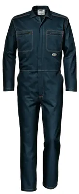 Zdjęcie produktu dla Kombinezon roboczy dla mężczyzn Sir Safety SYMBOL, wykonany w 100% z bawełny Massaua, z potrójnymi szwami na ramionach, rozmiar 3XL, kolor granatowy