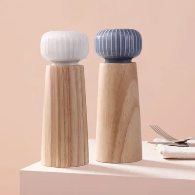Immagine prodotto di Set di macinini per pepe in legno e Vetroceramica