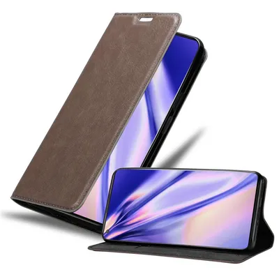 Produktbild von Cadorabo Hülle für OnePlus 8 PRO Schutz Hülle in Braun Handyhülle Etui Case Cover Magnetverschluss