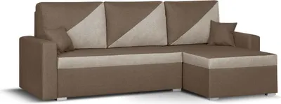 Produktbild von ASTO2 Ecksofa mit Schlaffunktion - Braun/Beige