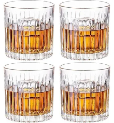 Produktbild von Whiskygläser 4er Set 300ml Bleifrei Kristallglas Großkaliber