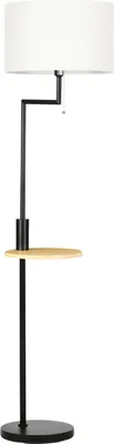 Produktbild von Stehleuchte, Stehlampe Mit Ablage, 40 W Standlampe Mit Usb-Anschluss, Standleuchte, Stahl, Creme, Ø40 X 168 Cm, Exkl. Glühbirne