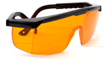 Laserschutzbrille 190-490 nm, Blaulichtfilter, UV-Schutz, Polycarbonat