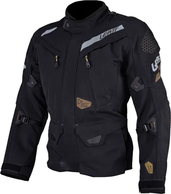 Image de Veste textile imperméable de moto Leatt ADV DriTour 7.5, noir/gris, 2XL