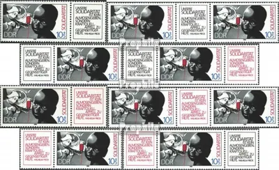 Produktbild von Briefmarken DDR 1988 Mi WZd765-WZd772 (kompl.Ausg.) postfrisch Solidarität