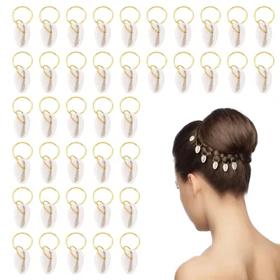 Produktbild von 40 Stück Goldene Muschel-Haarspangen für stilvolle Haaraccessoires