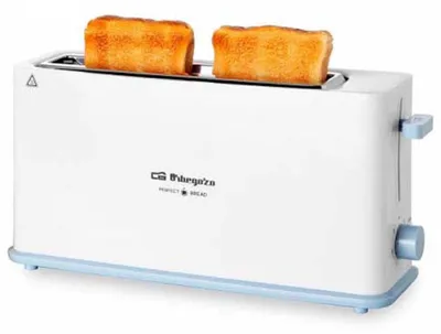 Toaster Langschlitz 7 Stufen 850 W Brötchenwärmer Schwarz