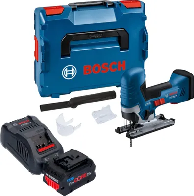 Produktbild von Bosch GST 18V-125 S Professional Akku Stichsäge 18 V 125 mm Brushless + 1x ProCORE Akku 8,0 Ah + Ladegerät + L-Boxx