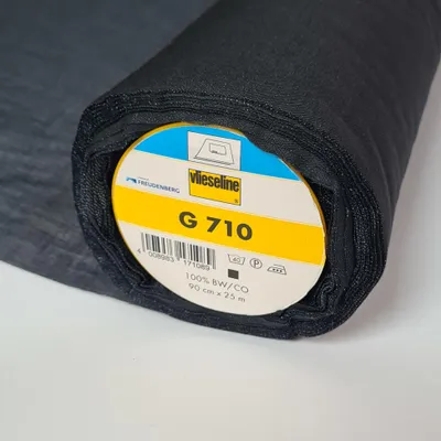 Produktbild von Vlieseline G 710 schwarz, 55 g/m², Gewebeeinlage zum Aufbügeln per 0,5 m