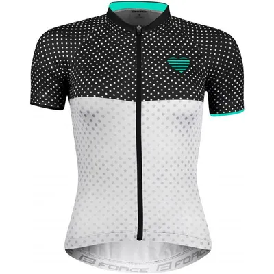 Produktbild von Force Points Trikot Damen kurz schwarz-weiß-türkis größe XS 90013205-XS