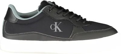 Produktbild von Moderner Herren-Sportschuh Schwarz mit hellblauen Akzenten, Komfortfußbett