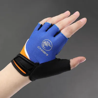 Produktbild von CHIBA Youth - Radhandschuhe S/M royal, atmungsaktiv & gepolstert