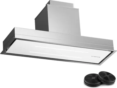 Image de Klarstein hotte aspirante, Hotte d'extraction avec filtre en aluminium compatible lave-vaisselle, évacuation d'air silencieuse, débit d'air de 410 m³/h, hottes murales efficaces avec LED & commandes tactiles