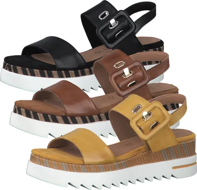 Produktbild von MARCO TOZZI Damen Sandalen Leder Plateau 2-88700-26, Größe:40 EU, Farbe:Braun