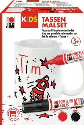 Imagen del producto de Marabu125000000102 Kit de pintura para tazas Marabu KiDS TIM