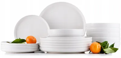 Produktbild von Tafelservice Konsimo Victo 18-teilig Keramik rund weiß für 6 Personen
