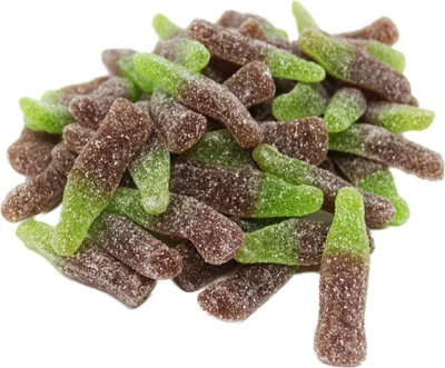 Produktbild von Fruchtgummi saure Cola Flaschen Halal Sour Cola Bottles 175g