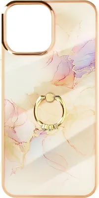 Produktbild von Avizar, Schutzhülle mit Ring-Halterung für Apple iPhone 12 / 12 Pro, Champagnerrosa