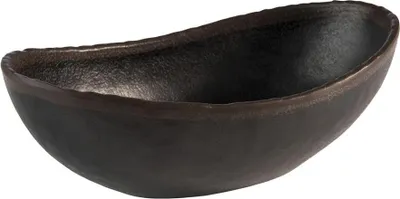 Produktbild von APS 84732 Schale MARONE, 22 x 13 cm, Höhe 7,5 cm, Melamin, schwarz mit braunem Rand